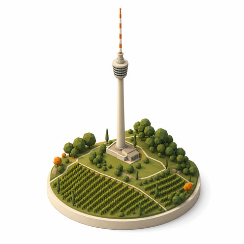 Illustration: Wahrzeichen in Baden-Württemberg