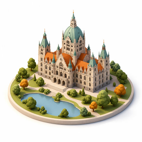 Illustration: Wahrzeichen in Niedersachsen