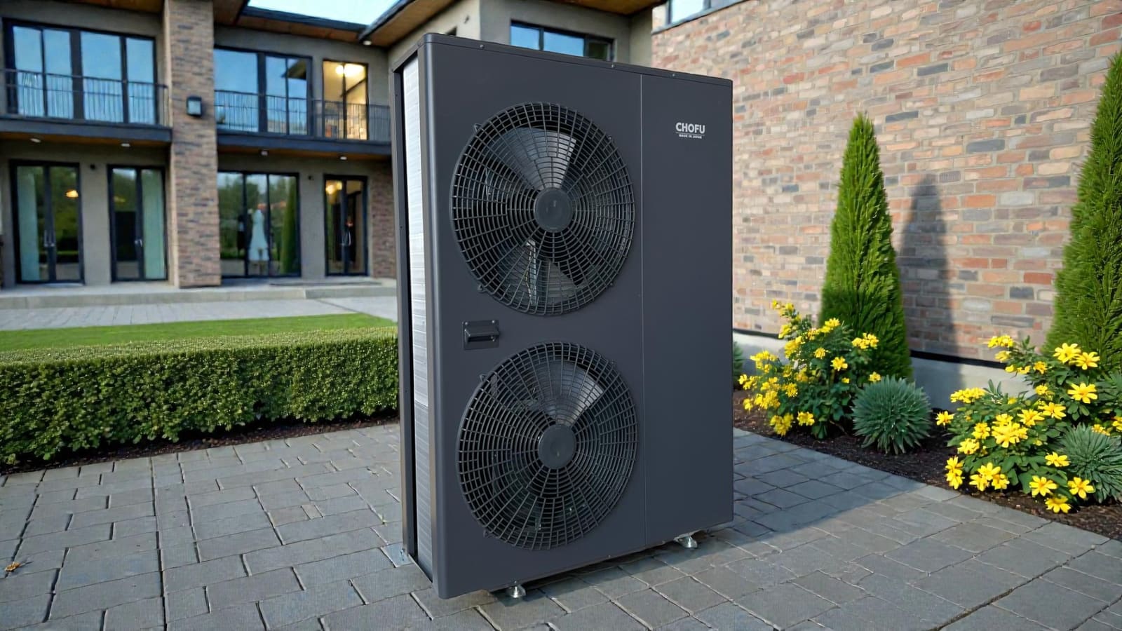 Chofu R290 10kW Wärmepumpe AEYC-1049ZU-CH1 – Anthrazit Twin
